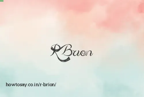 R Brion