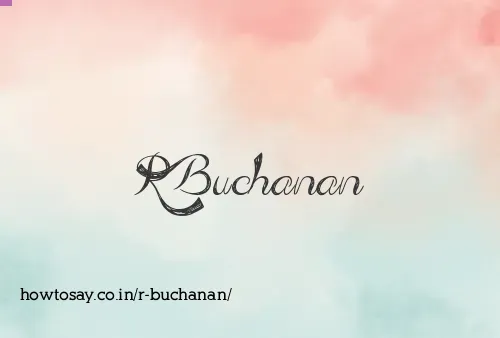 R Buchanan