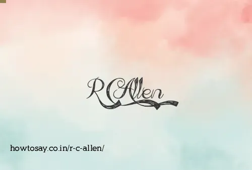 R C Allen