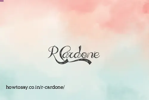 R Cardone