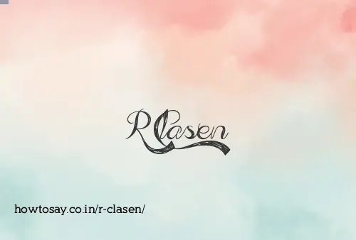 R Clasen