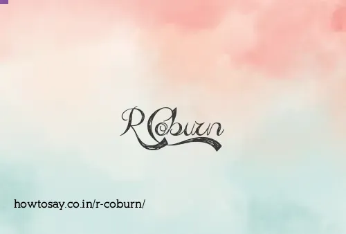 R Coburn