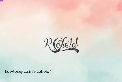 R Cofield