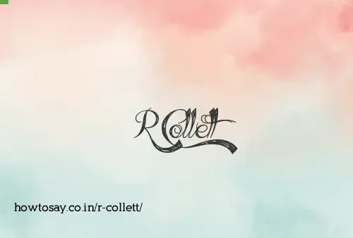 R Collett