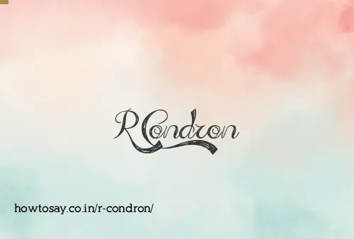R Condron