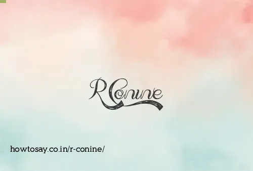 R Conine
