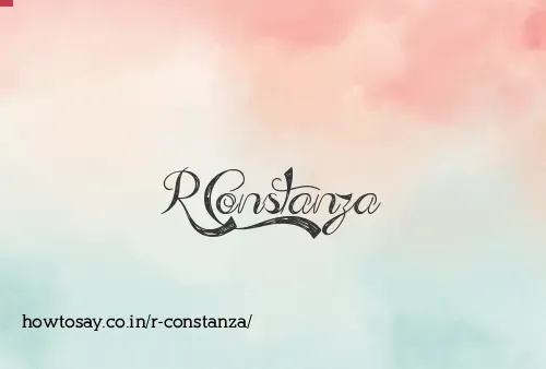 R Constanza