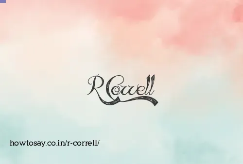 R Correll