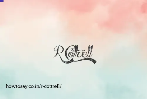 R Cottrell