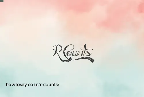 R Counts