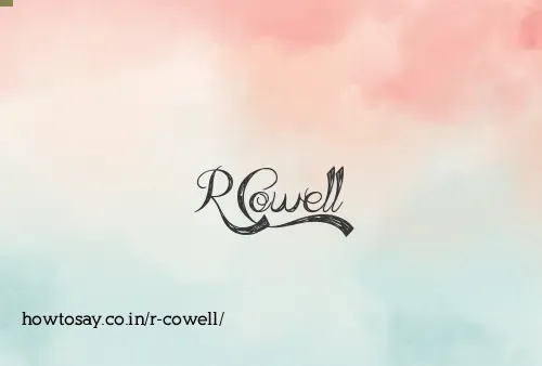 R Cowell
