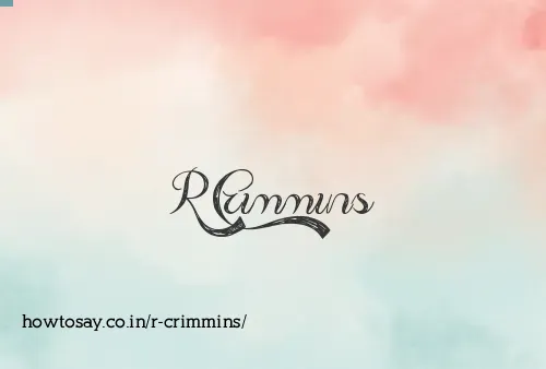 R Crimmins