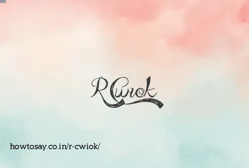 R Cwiok