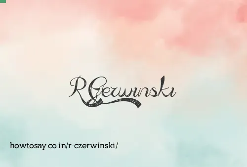 R Czerwinski