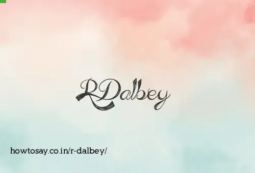 R Dalbey