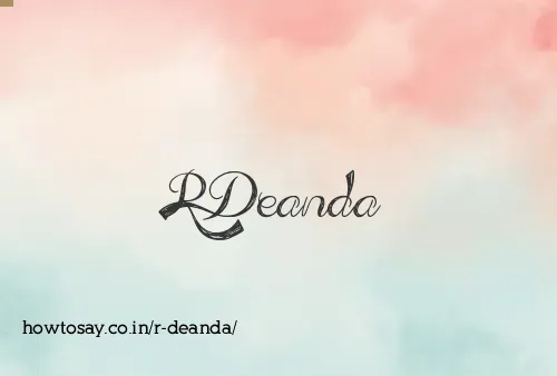 R Deanda
