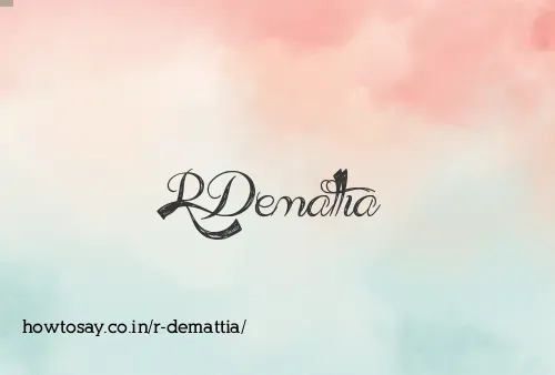 R Demattia