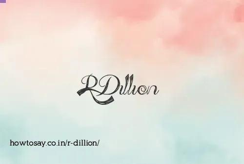 R Dillion