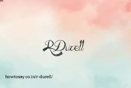 R Durell