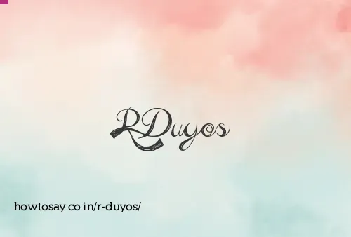 R Duyos