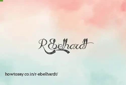 R Ebelhardt