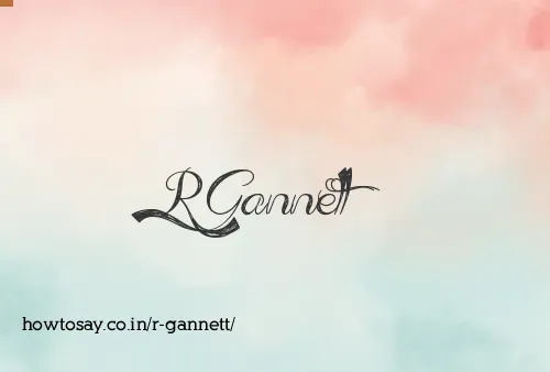R Gannett
