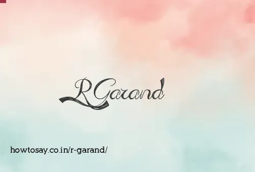 R Garand