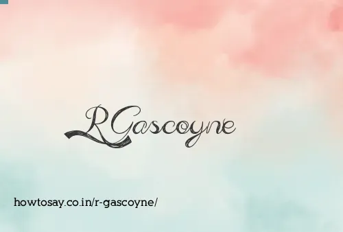 R Gascoyne