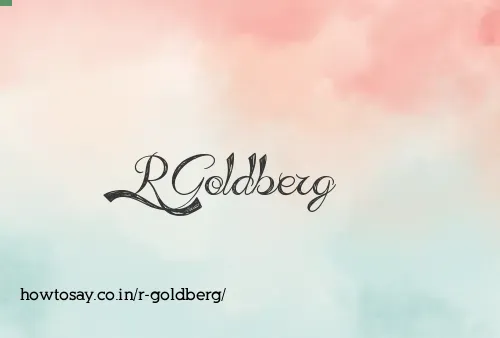 R Goldberg
