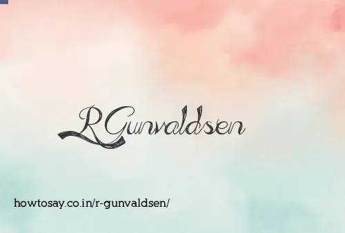 R Gunvaldsen