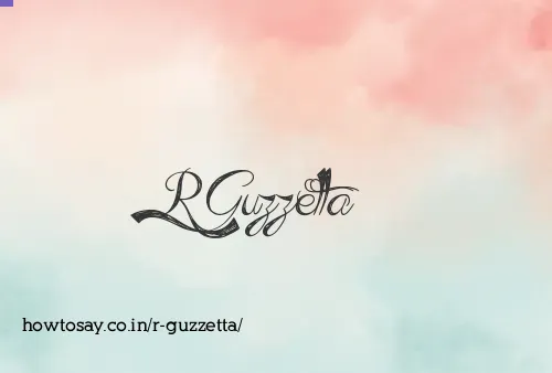 R Guzzetta