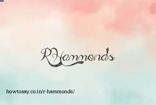 R Hammonds