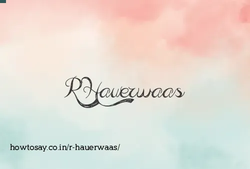 R Hauerwaas
