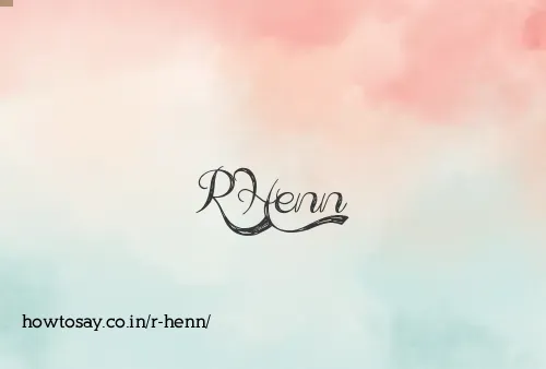 R Henn