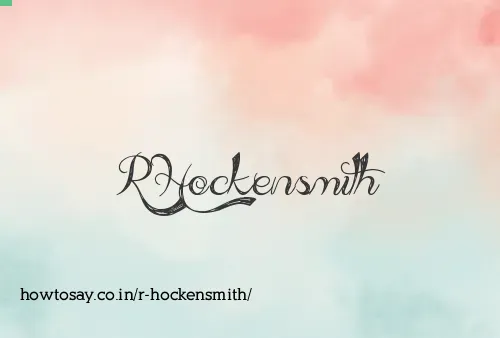 R Hockensmith