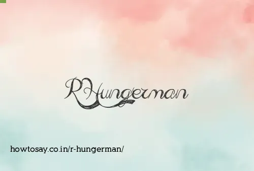R Hungerman
