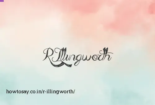 R Illingworth