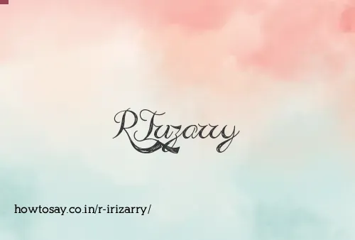 R Irizarry