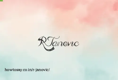 R Janovic