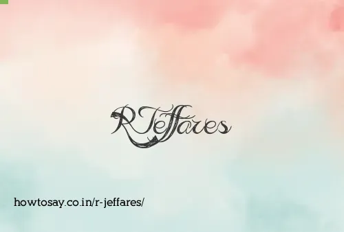 R Jeffares