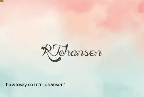 R Johansen