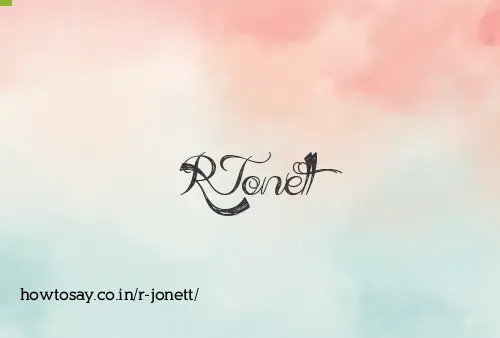 R Jonett