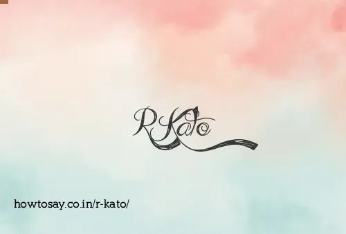 R Kato