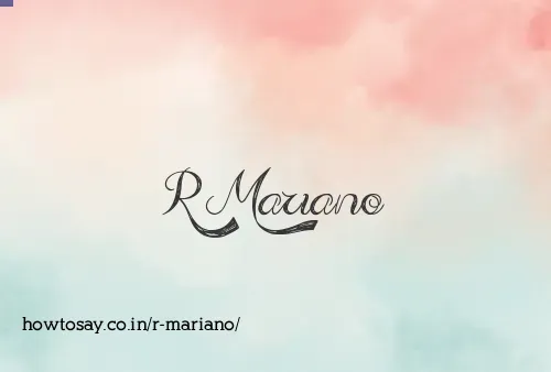 R Mariano