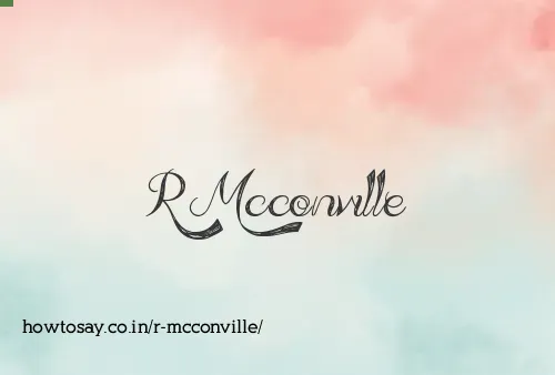 R Mcconville