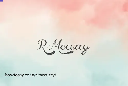 R Mccurry