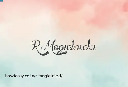 R Mogielnicki
