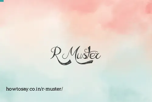 R Muster