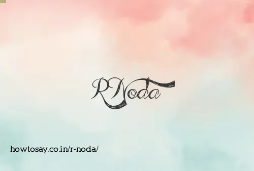 R Noda