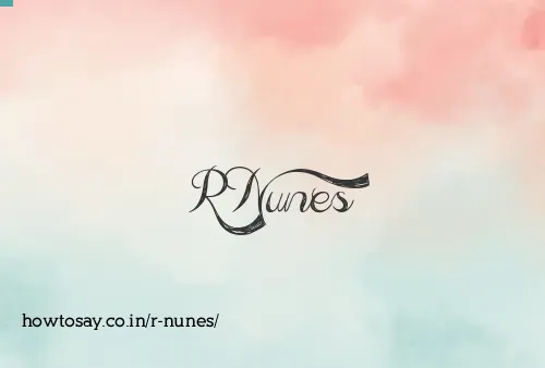 R Nunes
